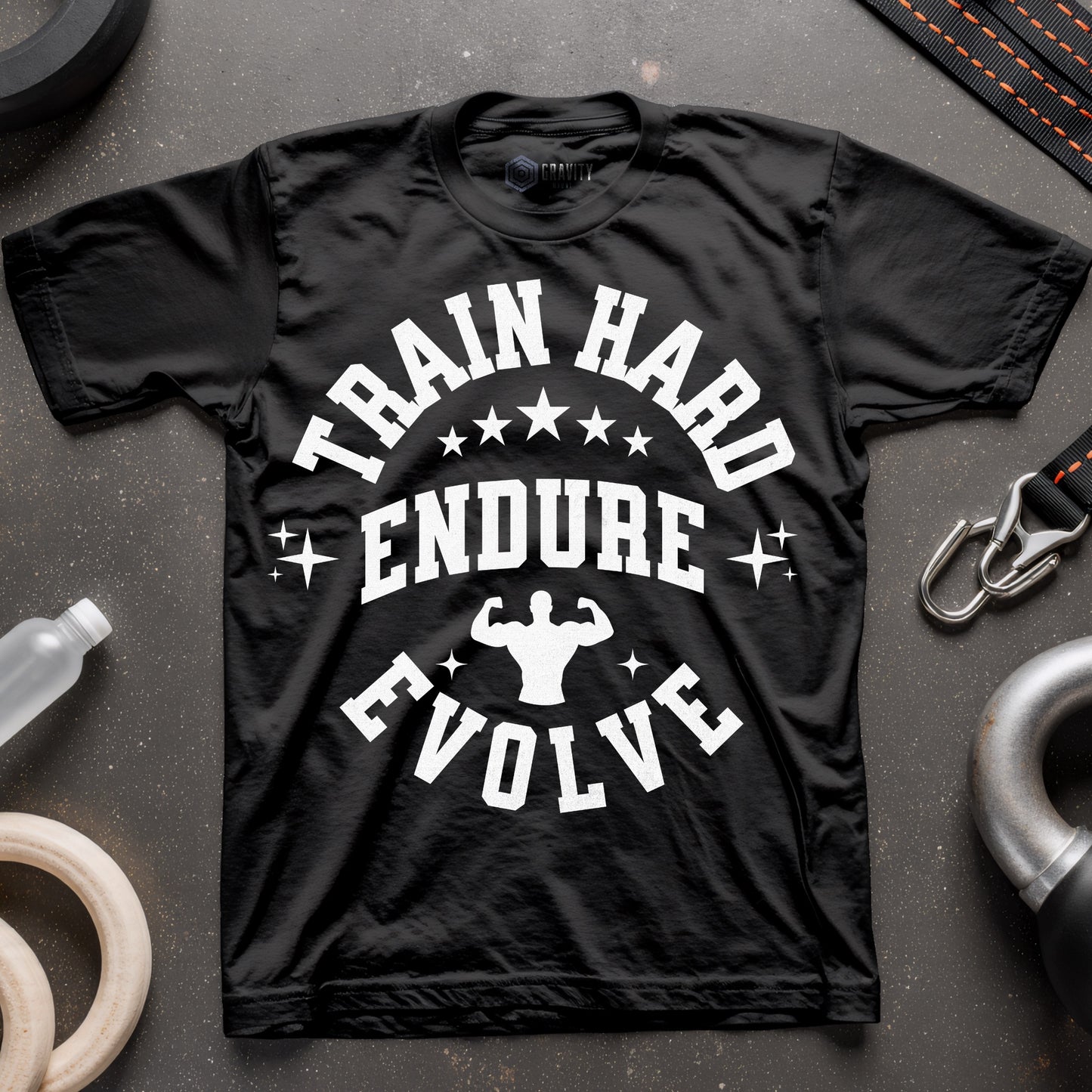 Train Hard Endure Evolve Men T-Shirt