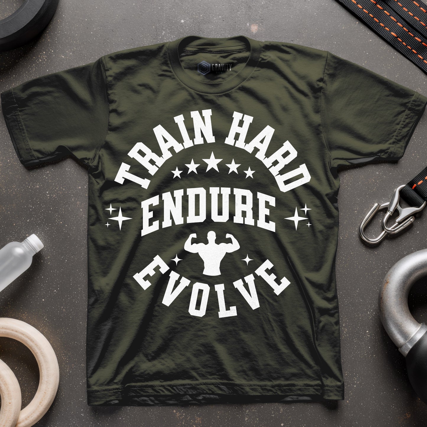 Train Hard Endure Evolve Men T-Shirt