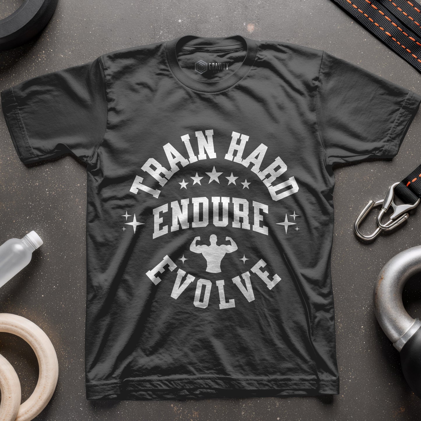 Train Hard Endure Evolve Men T-Shirt
