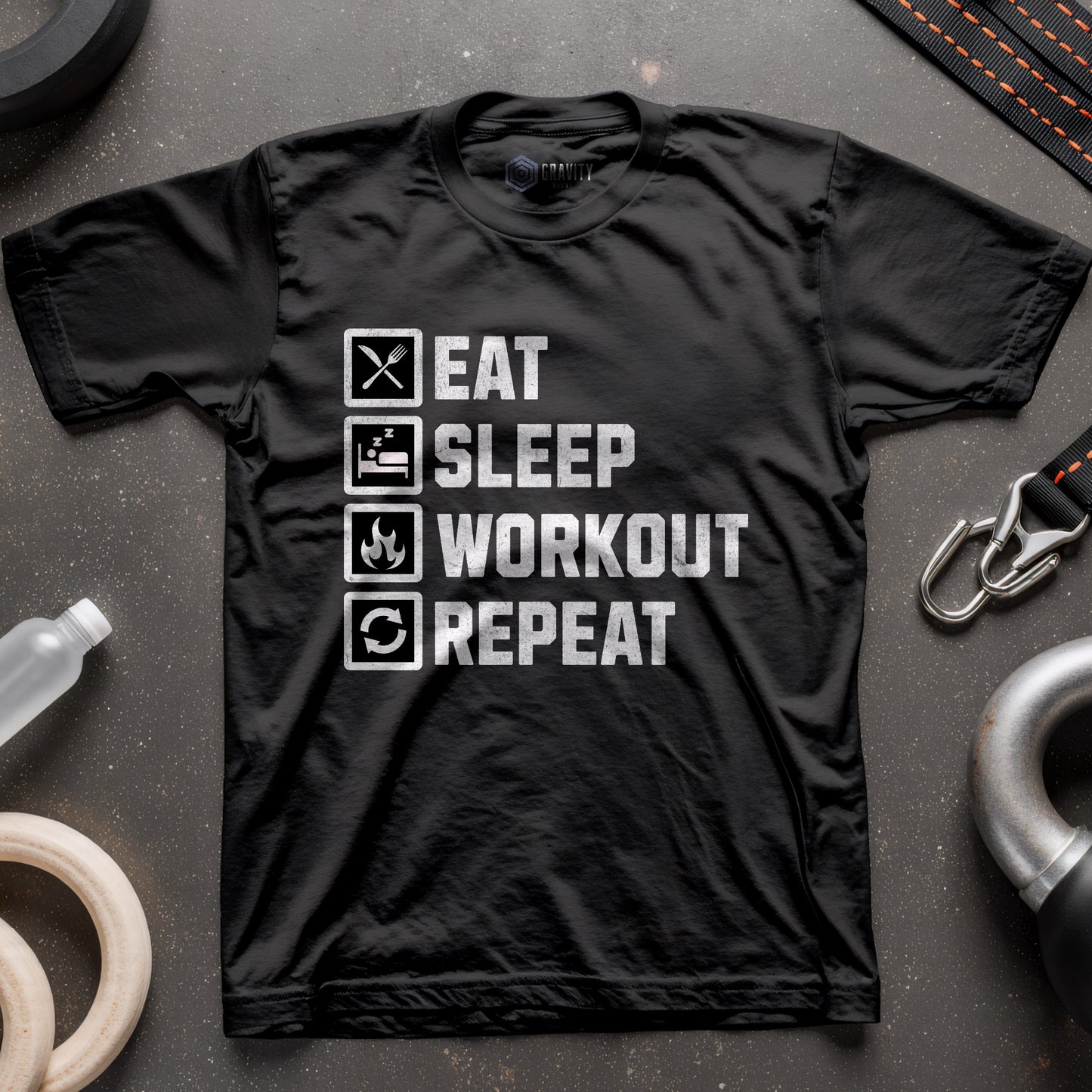 Eat Sleep Workout Repeat T-Shirt