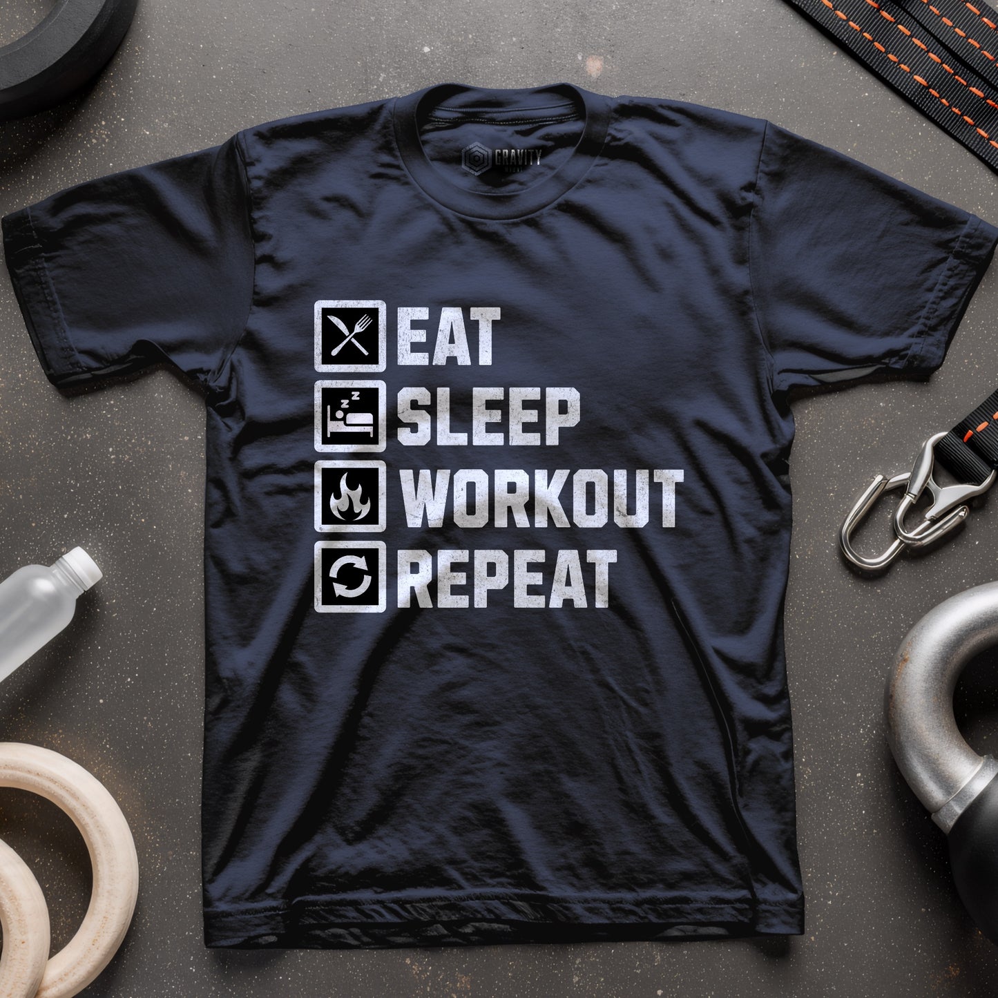 Eat Sleep Workout Repeat T-Shirt