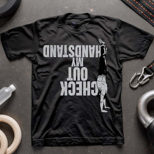Check Out My Handstand Unisex Softstyle T-Shirt