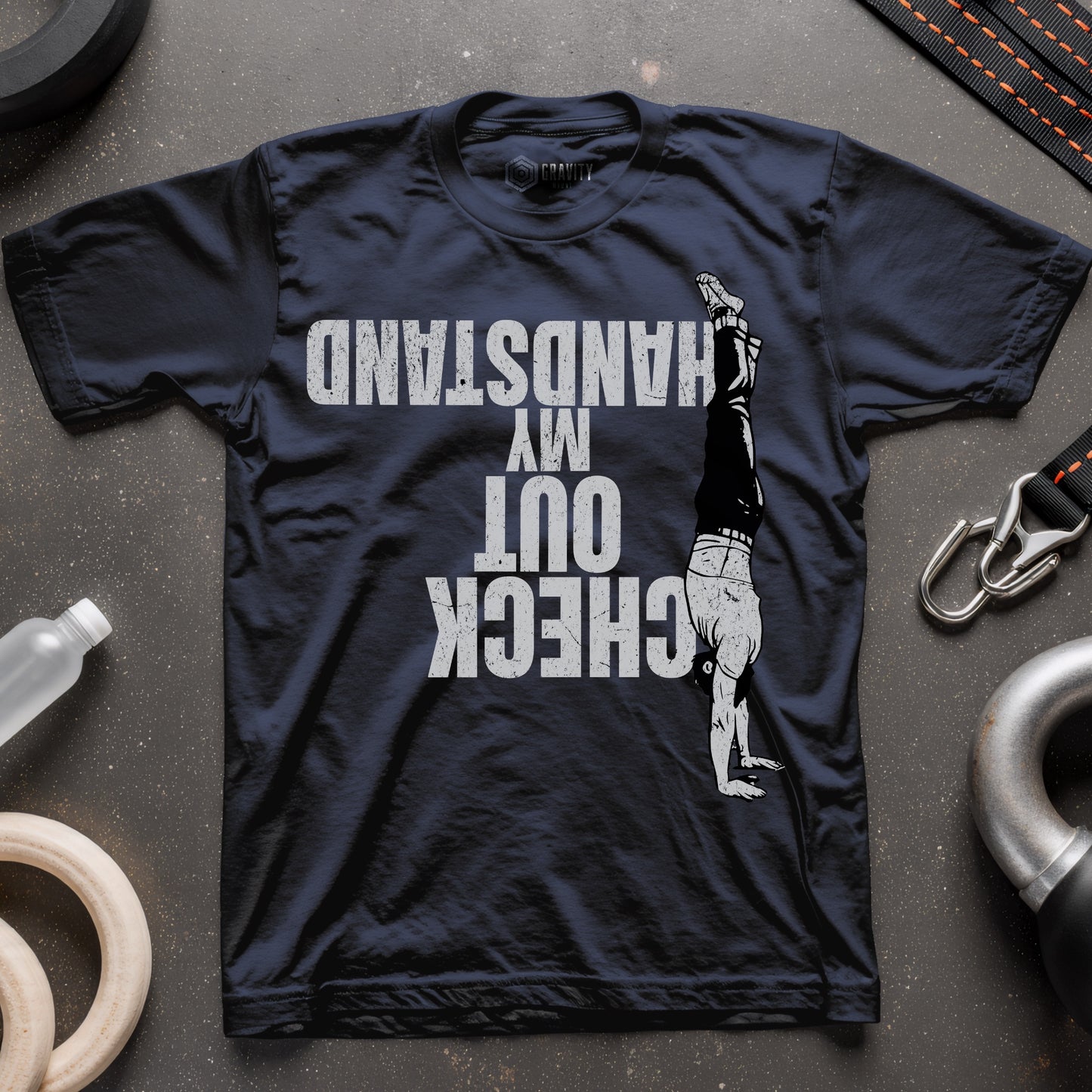 Check Out My Handstand Unisex Softstyle T-Shirt