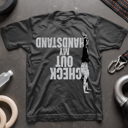 Check Out My Handstand Unisex Softstyle T-Shirt