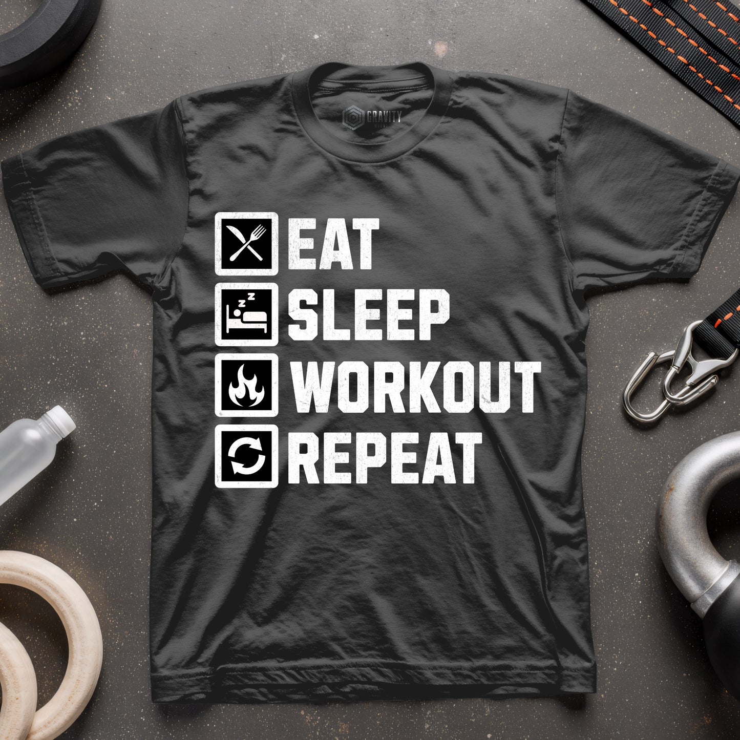 Eat Sleep Workout Repeat T-Shirt