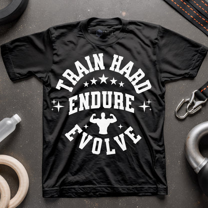 Train Hard Endure Evolve Men T-Shirt