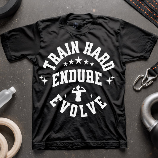 Train Hard Endure Evolve Women T-Shirt