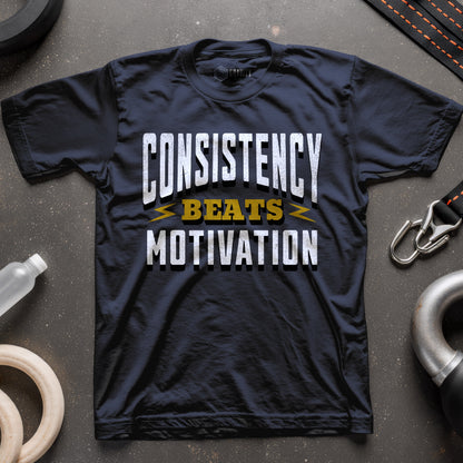 Consistency Beats Motivation T-Shirt