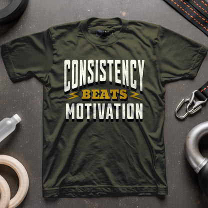 Consistency Beats Motivation T-Shirt