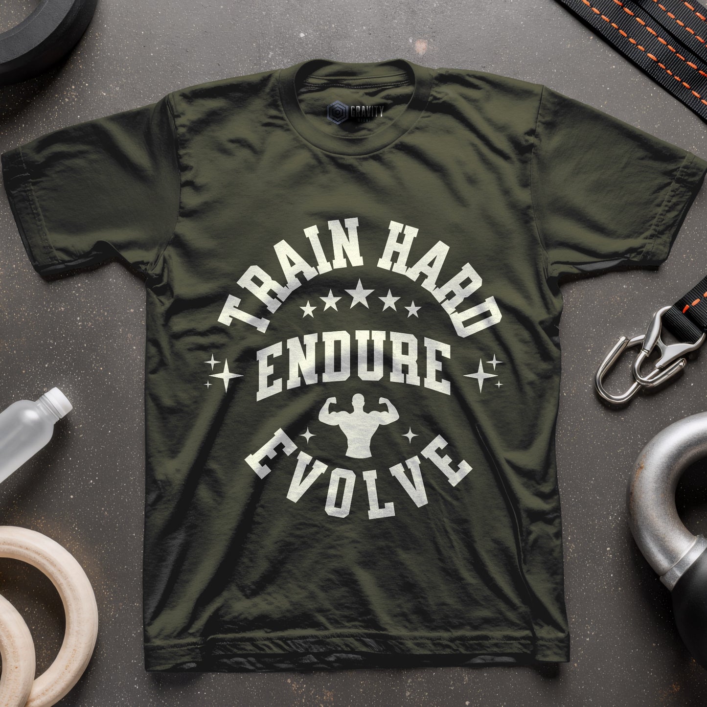 Train Hard Endure Evolve Men T-Shirt