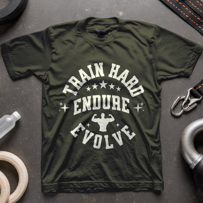 Train Hard Endure Evolve Men T-Shirt