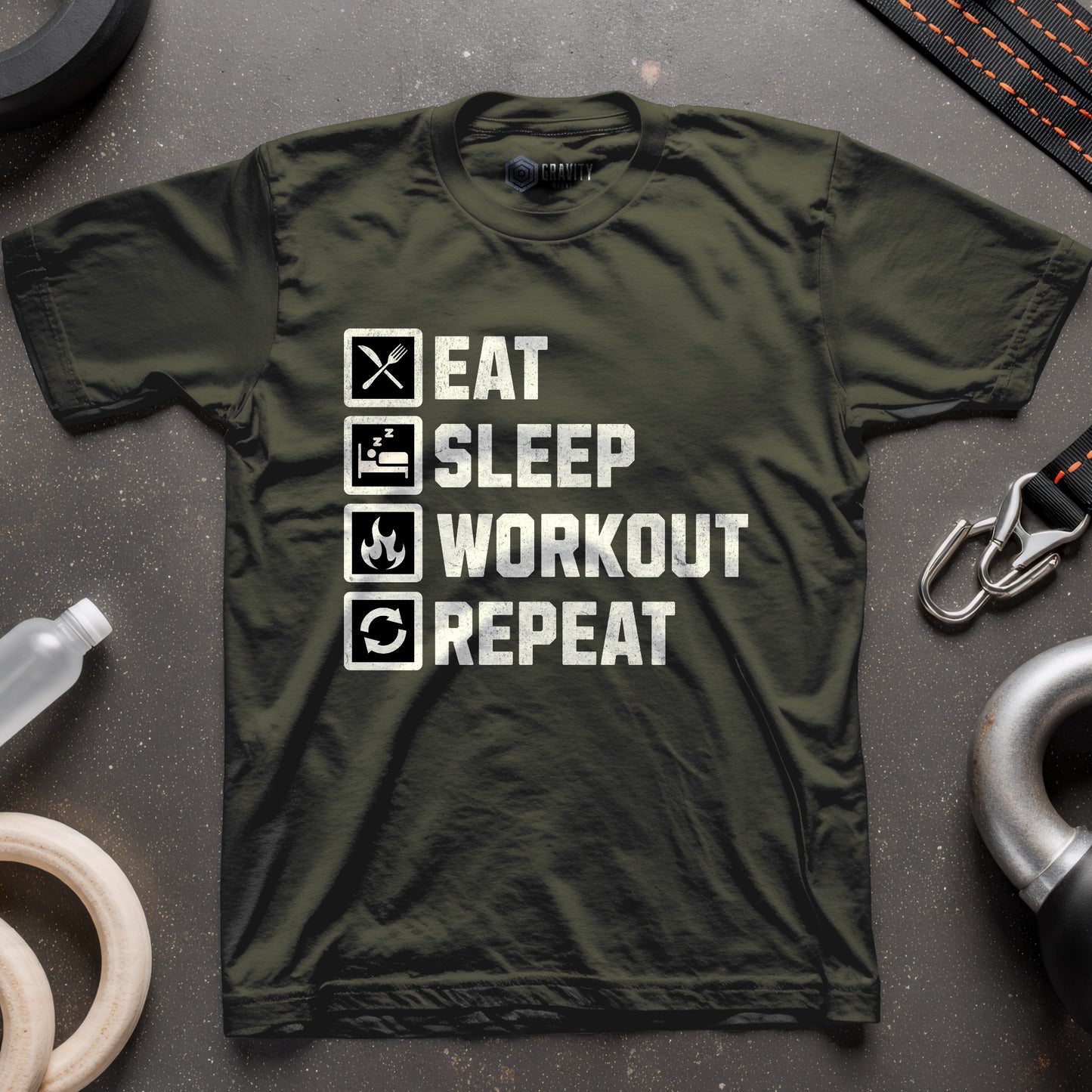 Eat Sleep Workout Repeat T-Shirt