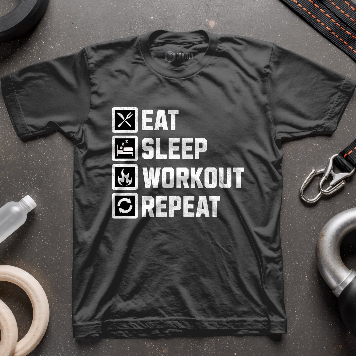 Eat Sleep Workout Repeat T-Shirt