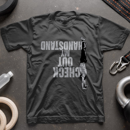 Check Out My Handstand Unisex Softstyle T-Shirt